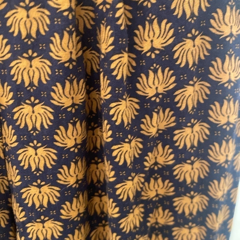 H & M Print Boho Pocket Block Print Pants Sz Xs - image 3